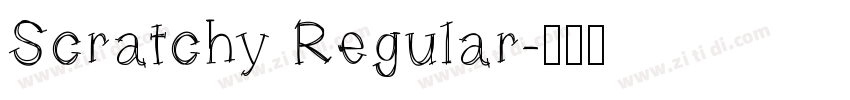 Scratchy Regular字体转换